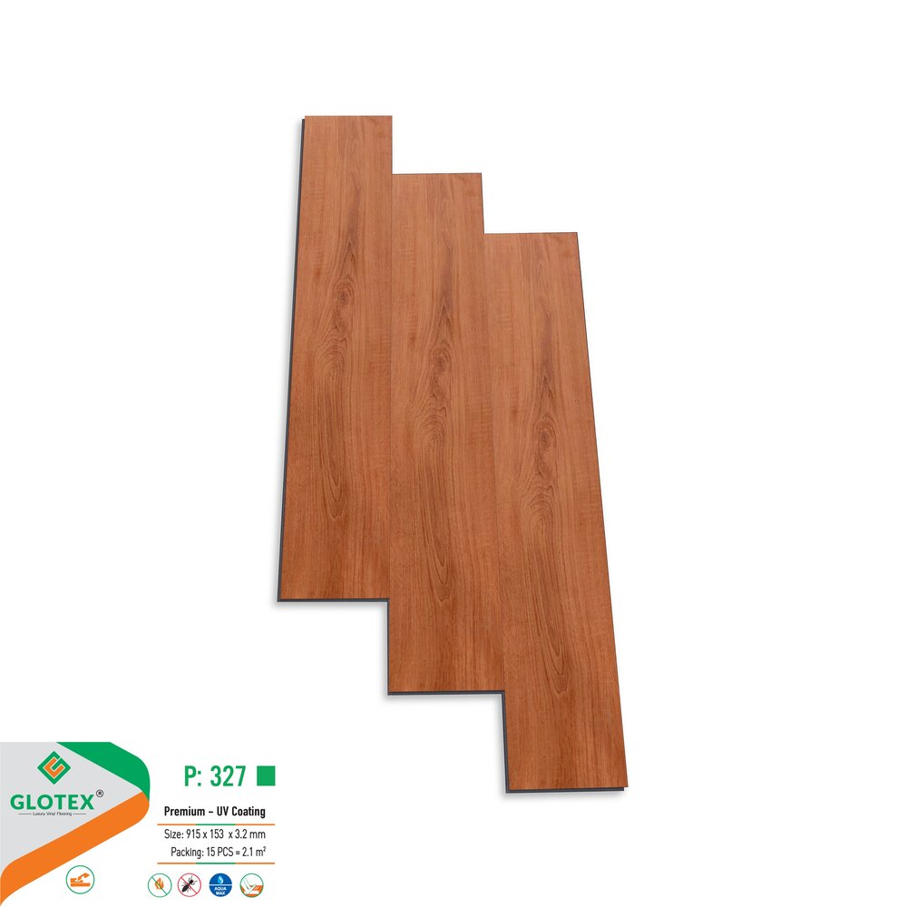 Sàn nhựa glotex hèm khóa 3.2mm P327