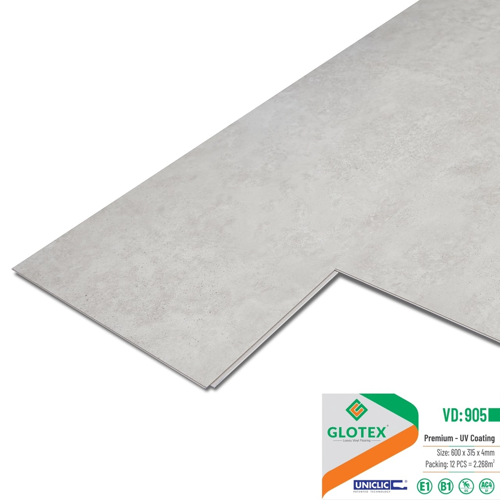 Sàn nhựa Glotex hèm khóa vân đá VD905