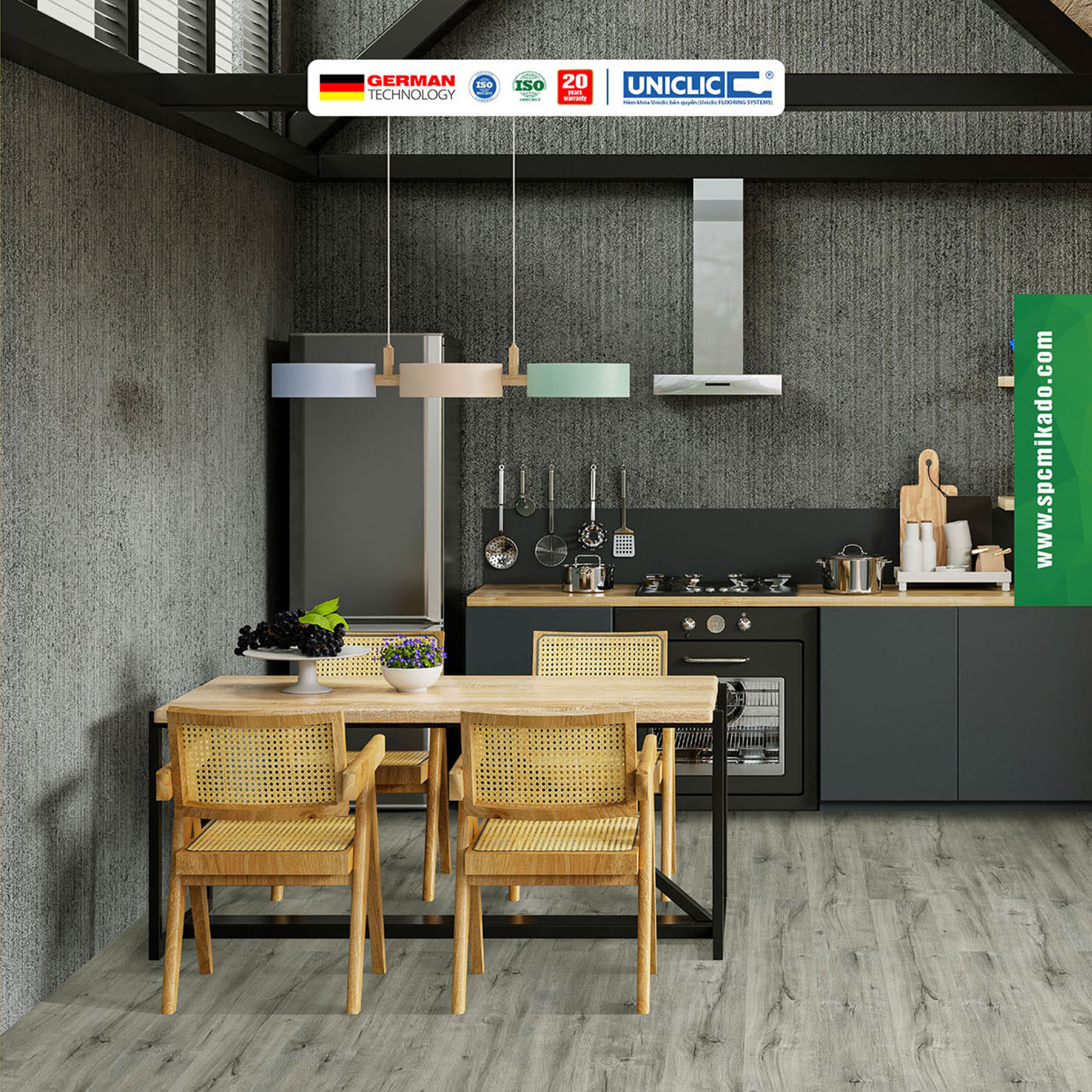 Sàn Nhựa Mikado Vân Gỗ MXK4102