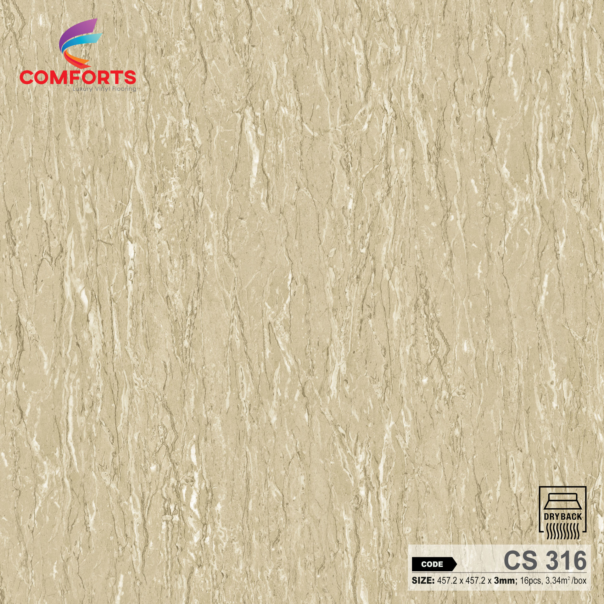 Sàn Nhựa Dán Keo Comforts CS316