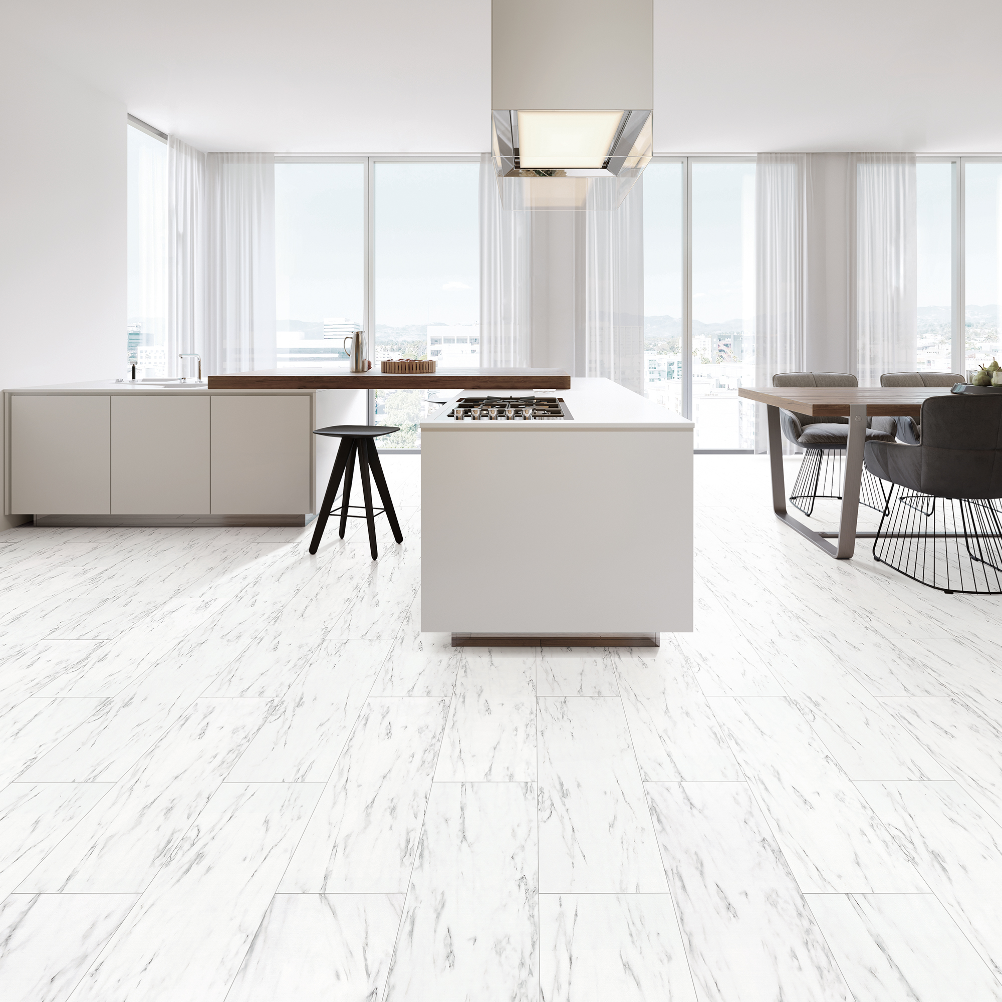 Sàn Gỗ Pháp TARKETT MARBLE WHITE