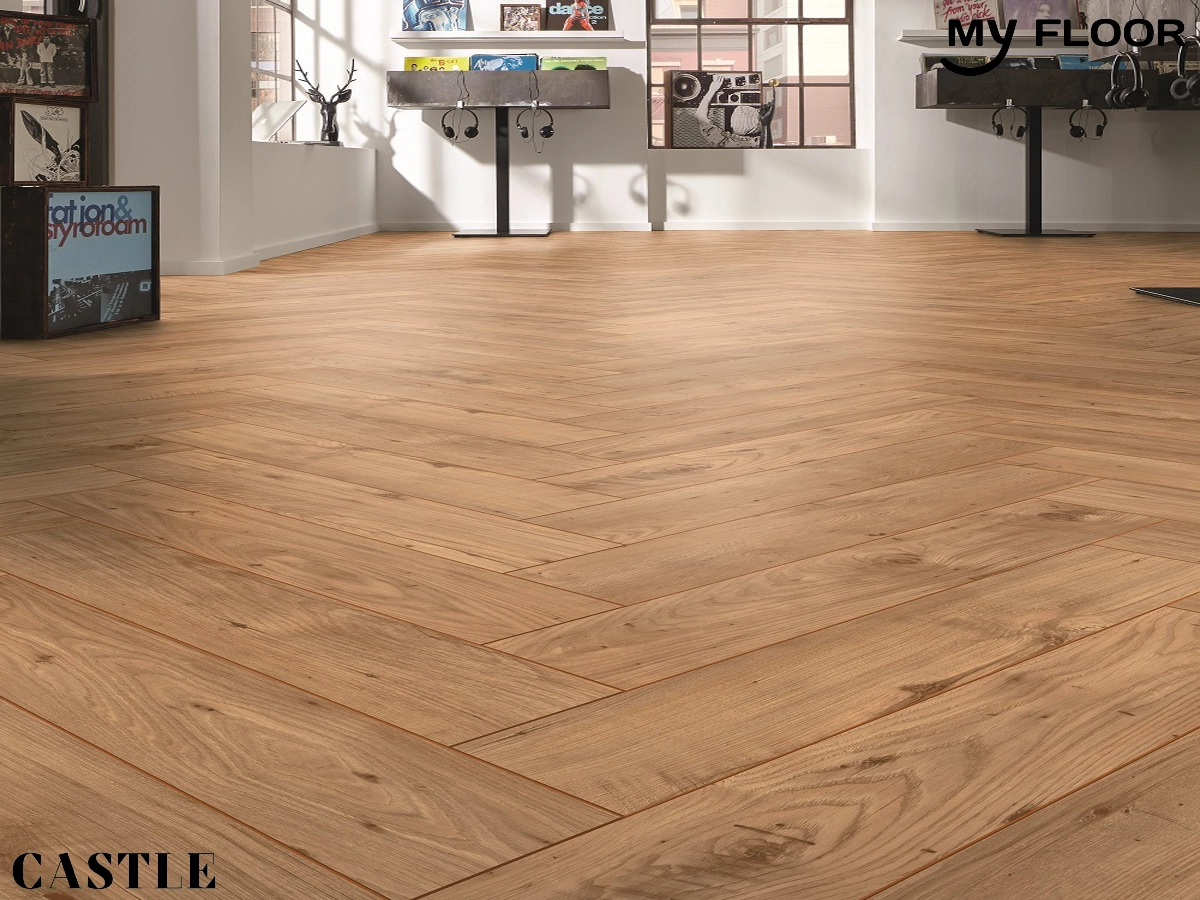 Sàn Gỗ Xương Cá Đức My Castle Herringbone - MH1001