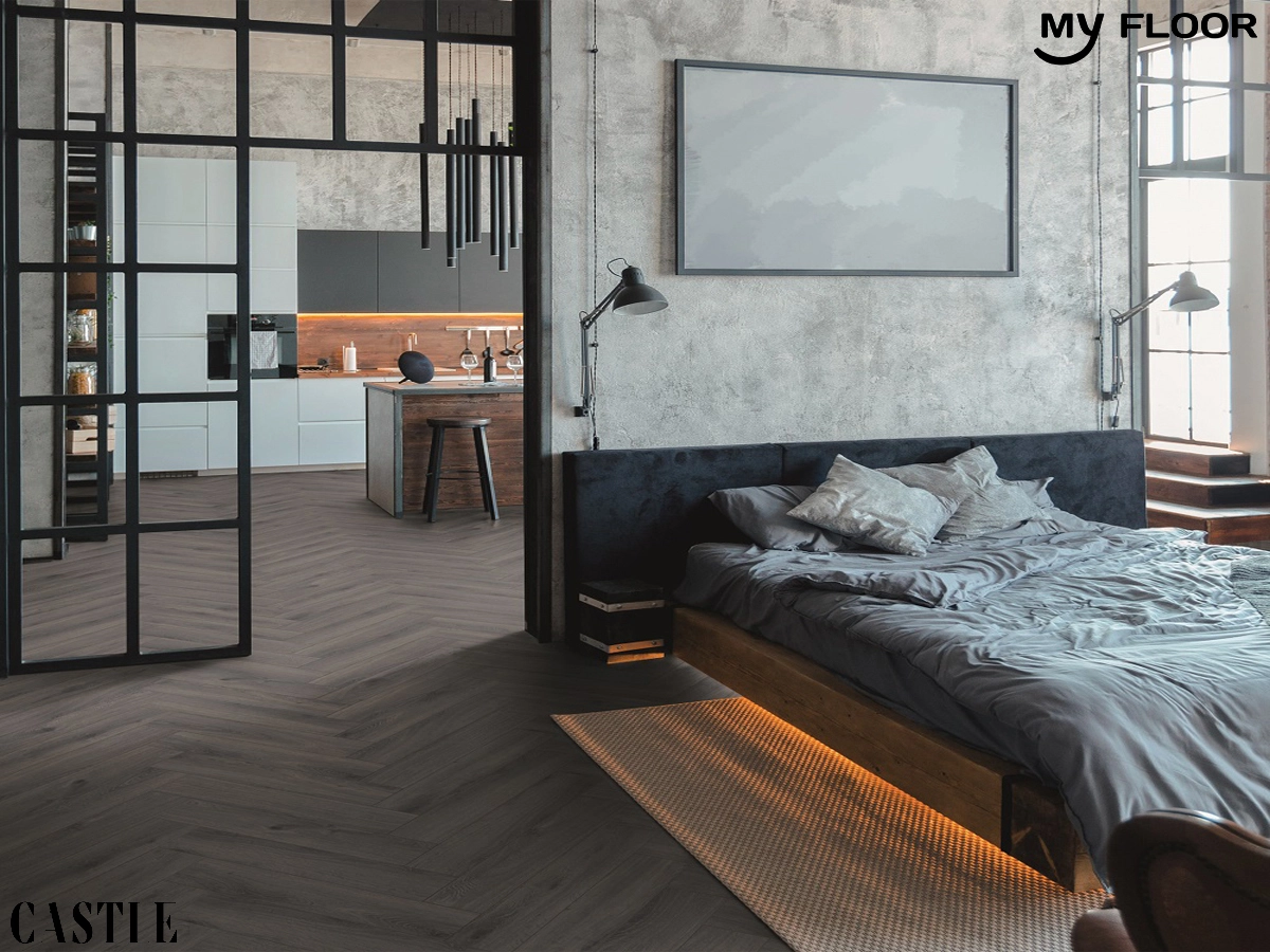 Sàn Gỗ Xương Cá Đức My Castle Herringbone - MH1003