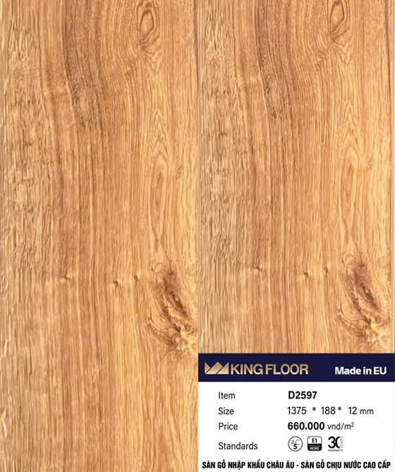 Sàn Gỗ KingFloor D2597