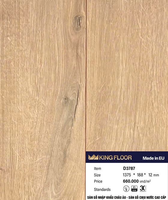 Sàn Gỗ KingFloor D3787